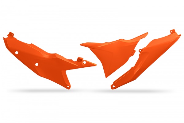 Side Panels orange compatible Ktm SX 250 - XC-W 125 - XW-F 500 - XC-F 450 - XC-F 350 - XC 300 - XC-W 300 - XC 250 - XC-F 250...
